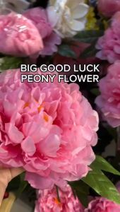 1 Bush Artificial Good Luck Peony Decoration 新年装饰 Bunga Besar CNY Bunga Hamper Hiasan CNY Home Decoration Bouquet