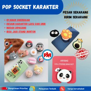 POP SOCKET karakter Popsocket Pegangan Handphone Karakter Murah