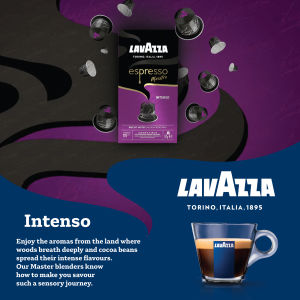 Lavazza Espresso Intenso 57g ลาวาซซ่า แคปซูลกาแฟคั่วบด เอสเปรสโซ อินเทนโซ ขนาด 57 กรัม  (0680)