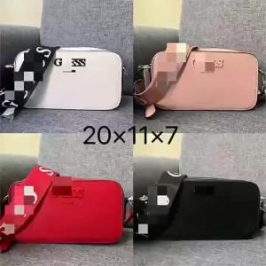 《226》GS Guess Home Foreign Trade New European and American Vintage Camera Bag Contrast Color Small Square Bag Shoulder Messenger Bag