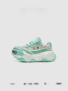 XMZY | Sweet Heart Storm XMZY2025 Womens Original Designer Thick Bottom Heightening Dad Shoes Fashionable Street Style Leather