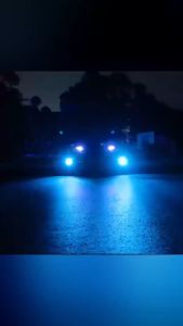 2PCS Lampu LED Foglamp Laser Kabut Mobil Superterang Laser Lensa Kabut Lampu H8 H9 H11 Universal