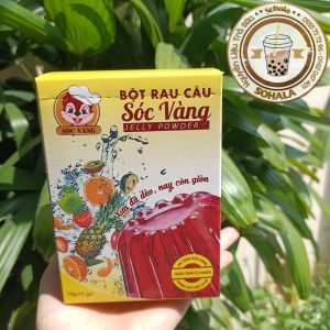 Bột Rau câu Sóc Vàng hộp 10gói x 12gr