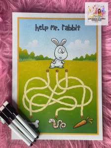 busy book jumping rabbit tracing paper