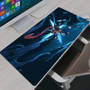 Bandai | Mouse Pad XXL Gamer Pc Accessories Greninja Mouse Mat P-pokemon Desk Mats Office Cabinet Carpet Gamer Natural Rubber Mousepad