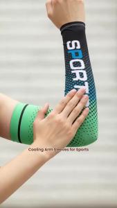 Cycling UV Protection Ice Arm Sleeves Breathable Anti-Sunburn Long Sleeve Solar Cuff Summer Outdoor Sun Shield Arm Cover ﻿