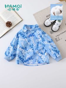 Hamqi | Áo Sơ Mi Bông Thời Trang Dài Tay cho Bé Trai Mùa Xuân & Thu