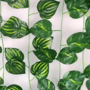 Tanaman Buatan Rotan Palsu Daun Hijau Ivy Vine untuk Dekorasi Pesta Perlengkapan Ulang Tahun Hiasan tanam Pohon Bunga