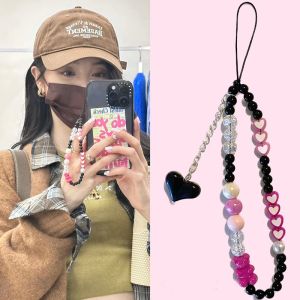Wu Xuanyi Mobile Phone Charm Fancy DIY Beaded Chain CCD Camera Lanyard Wrist Lanyard Short Pendant