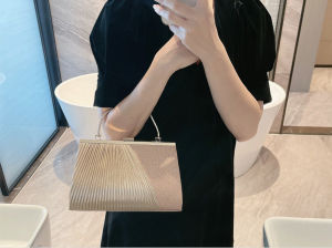 Clutch nữ dự tiệc có quai xách kim tuyến sang chảnh LILA CYN27