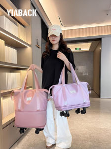 Large Capacity Detachable Travel Storage Bag Wheel Carryon Suitcase Organizer for Outdoor Travel Viaback H0113112106