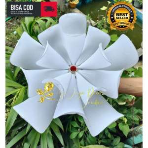 KELOPAK / KAP LAMPU JUMBO BUNGA MODEL TERATAI DEKORASI CANTIK MURAH DIAMETER 50 CM+FITINGAN