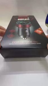 VFORCE FAST CAR CHARGER 30W PD + QC 3.0 USB TYPE C PORT FAST CHARGE CAR CHARGER WITH VOLT METER