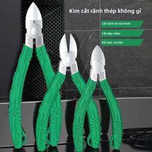 Kìm Cắt Chéo Bằng Thép Không Gỉ LAOA Dùng Cho Điện Tử Cắt Khuôn Ép Nhựa Dụng Cụ Cắt Phễu Đa Năng 4.5/5.5/6.5 Inch