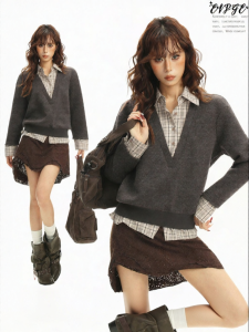 EVPGB | Đồ Knitwear cổ Polo Vintage nhiều lớp
