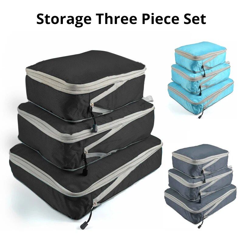 Set 3 cubi di imballaggio comprimibili borse da viaggio_voghion.com