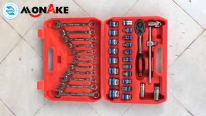 Valueshop 37 pcs Kunci Sok 1/2 Socket Set ratchet CRV dan Kunci Pas ( new item )