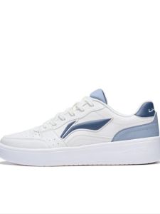 Li-Ning | Summer New Casual White Blue Low-cut Canvas Shoes