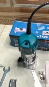 Máy Phay Gỗ lõi đồng 100 % MKT 6.3mm RT3709 máy với thiết kế nhỏ gọn thích hợp soi mộng gỗ