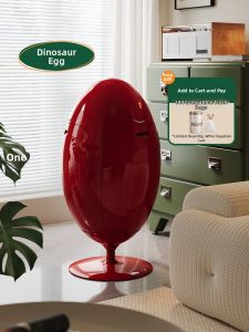 Luxury Designer Dinosaur Egg Waste Bin