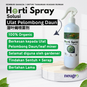 Racun Ulat Pelombong Daun Spray 500ml Sawi Cili Bunga Ros Limau Neugro Horti Spray Leaf Miner Killer Spray Organic Rose Flower Chilli 潜叶蝇 地图虫