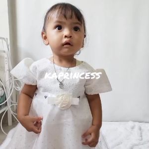 Dress Broken White Anak 1 Tahun Model Terbaru 2023 GRATIS PITA Baju Bayi Perempuan 6 12 Bulan Korean Style Terlaris Gaun Baby Lucu Imut Gemas Gaun Warna Putih Bayi Untuk Akikah Aqiqah Baptis Ulang Tahun KAP168