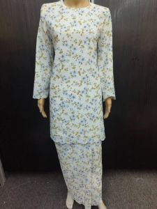 Baju Kurung Moden DAHLIA Cotton Embroidery #KM25032 BBStml