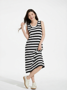 Hotwind | Striped Knit Vest Dress