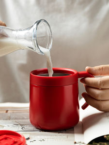 Cốc Cà Phê Bằng Thép Không Gỉ Có Nắp Giữ Nhiệt Cốc Nước Trà Sáng Cho Nam Và Nữ Cốc Đựng Súp Bằng Thép Không Gỉ Dùng Trong Văn Phòng Và Gia Đình