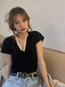 QIANSHUIYIYUN | Fashionable Korean-style T-shirt Short Sleeve