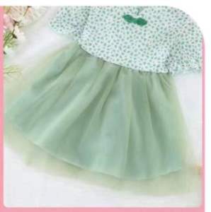 2~5yrs Girl’s Cheongsam Tulle Cuties Dress 2-5岁旗袍款蕾丝女童夏季连衣裙新款女童洋气时尚连衣裙