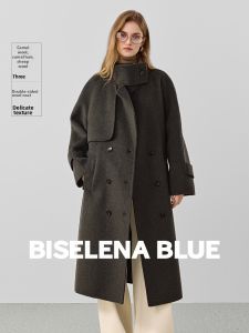 BEIQIANI | Diamond Velvet Camel Hair Double Face Coat