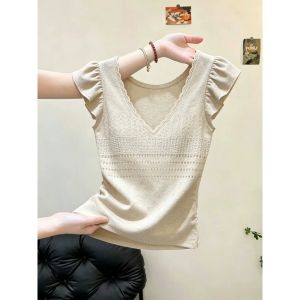 Loowmane | Áo Thun Mùa Hè Vòng Cổ V Không Tay