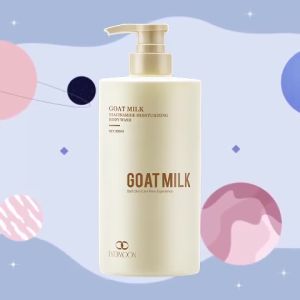 Whitening Body Wash Goat milk body wash Nicotinamide shower 800ml Improve the dark and dry skin Moisturizing Deep Cleaning Body whitening brightening lasting fragrance