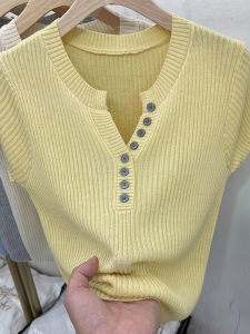 เสื้อสเวตเตอร์ถักคอตตอนบางฤดูร้อนสำหรับผู้หญิง ทรงหลวม ปกติ แขนยาว ปกติ สีสันสดใส แขนยาว ปกติ แขนยาว ปกติ