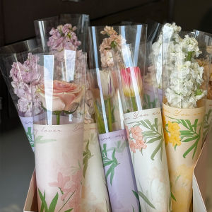 Papier OPP ROLLED DIY Vật Liệu Gói Hoa Bó Hoa Chống Thấm Nước Cho Ngày Lễ Tình Nhân Hoa Tươi Hoa Giả Bó Hoa