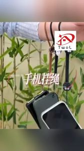 TWOL 1pcs INS Style Black Brown Mobile Phone Strap Anti-lost Lanyard Chain Hanging Cord Universal Adjustable Phone Lanyard