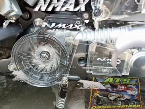 YAMAHA NMAX 155 VERSION 1 CLEAR ACRYLIC COVER SET-5MM CVT COVER & 3MM AIRFILTER COVER HIGH QUALITY