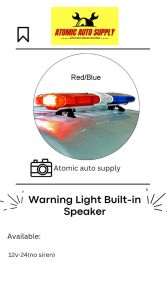 KF2000L WARNING LIGHT (WANG WANG) FOR EMERGENCY VEHICLE USE WITH BUILT IN SPEAKER (LONG BAR) 12V-24V NO SIREN - 100% HIGH QUALITY PRODUCT #ATOMICAUTOSUPPLY