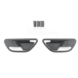 Car Carbon/Wood Style Inner Door Handle Bowl Frame Cover ABS Plastic For Hyundai Staria 2021-2026 LHD/RHD Interior Accessories
