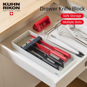 KUHN RIKON Knife Block Knife Holder Rack Knife Drawer Storage Cutlery Organizer Kitchen Cabinet Organiser Tool