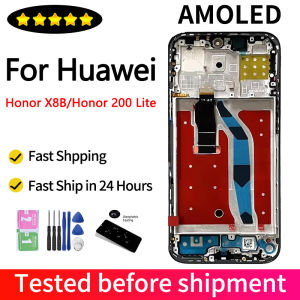 6.7“AMOLED 90hz For Honor 200 Lite LCD Display Touch Screen Assembly for Honor X8B LLY-LX1 LLY-LX2 LLY-LX3 Screen Replacement