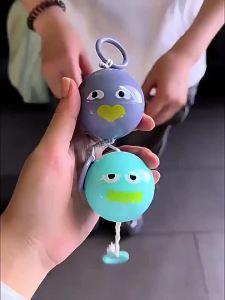 Bộ Đồ Chơi Bóng Còi Phát Sáng - Đồ Chơi Con Quay Xoay Đèn Nháy Dây Kéo Giải Đố Cho Trẻ Em Giúp Giảm Căng Thẳng & Vận Động Vui Vẻ Phát Sáng Trong Bóng Tối