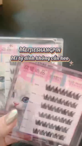 Hộp 6 Cặp Lông Mi Giả Không Cần Keo Nhiều Kiểu Dáng Cụm Mi Giả Tự Dính Mềm Nhẹ Tự Nhiên Dùng Hằng Ngày