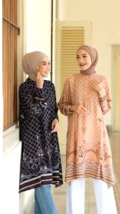 TULUS SIGNATURE / Kania Tunik Wanita Muslim Rayon Viscose Motif Batik
