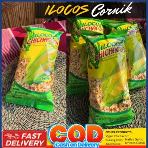 Ilocos Chichacorn 350 250 150 grams Grams Snacks Vigan Chichacorn Reseller Garlic Cheese Sweet and Spicy Adobo Barbeque Flavour Chichacorn Wholesale Price Reseller Price Chichacorn with Sukang Iloko Sugarcane Vinegar