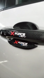 เบ้ากันรอย ครอบมือจับ  เบ้ากลม Mitsubishi X FORCE 25 26 New ล่าสุด รองรับทุกรุ่น กันรอยประตู สวยงามโลโก้ สะท้อนแสง มีกาว 3 M พร้อมติดตั้ง งานแท้คนไทยผลิต ส่งออก เบ้ากลม Mitsubishi X FORCE 25 26