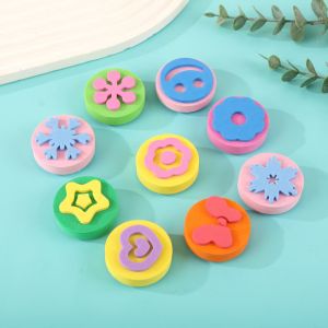 Animal Foam Stamps for Painting Cute Smile Face Sponge Painting Brushes DIY Art Craft Drawing Tools for KidsEducational Toys