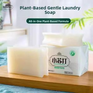 Deep Cleaning Laundry Soap With Baking Soda Fresh Scent Hand Protection Whitening Antibacterial Underwear Soap Fragrance Retention Non-Phosphorus