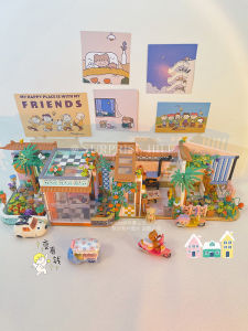 Đồ Chơi Khối Xây Dựng Dream Back Childhood Series Nhà Ngoại Khóa Món Quà Sinh Nhật Giảm Áp Chữa Lành Khối Xây Dựng Hợp Kim Nhôm